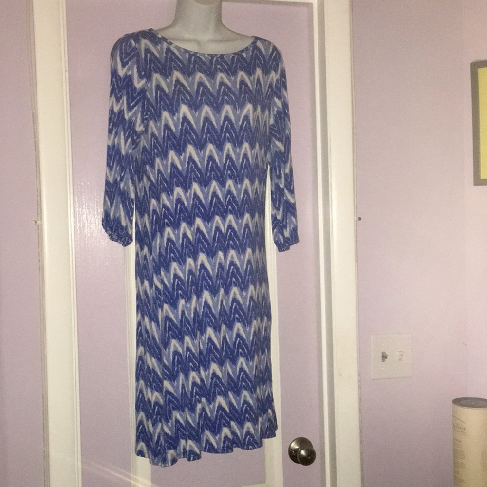 Blue and white tunic dress size M by Podey